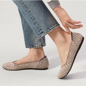 NWOB Rothy's The Flat In Portobello Spot Sz 9 Round Toe Animal Print